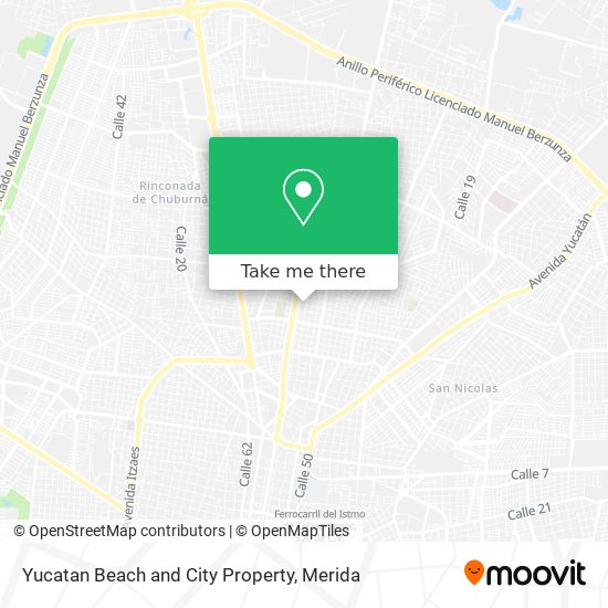 Yucatan Beach and City Property map