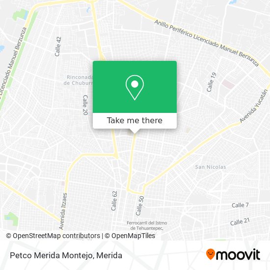 Petco Merida Montejo map