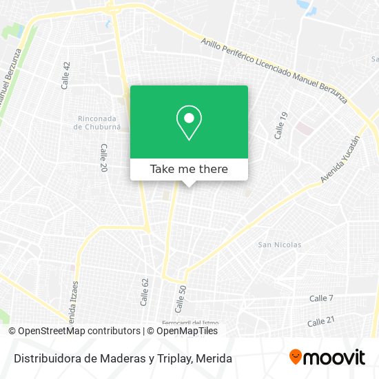 Distribuidora de Maderas y Triplay map
