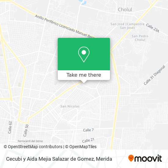 Mapa de Cecubi y Aida Mejia Salazar de Gomez