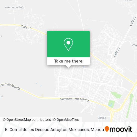 El Comal de los Deseos Antojitos Mexicanos map