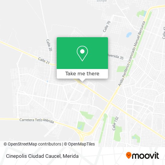 Mapa de Cinepolis Ciudad Caucel