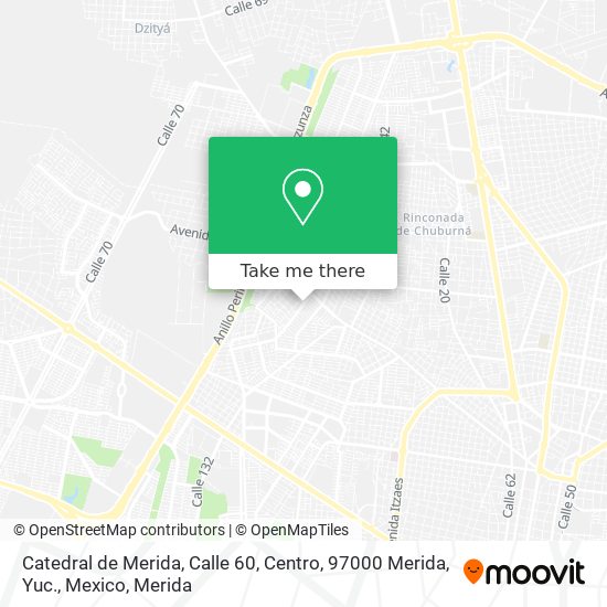 Catedral de Merida, Calle 60, Centro, 97000 Merida, Yuc., Mexico map