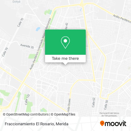 Fraccionamiento El Rosario map
