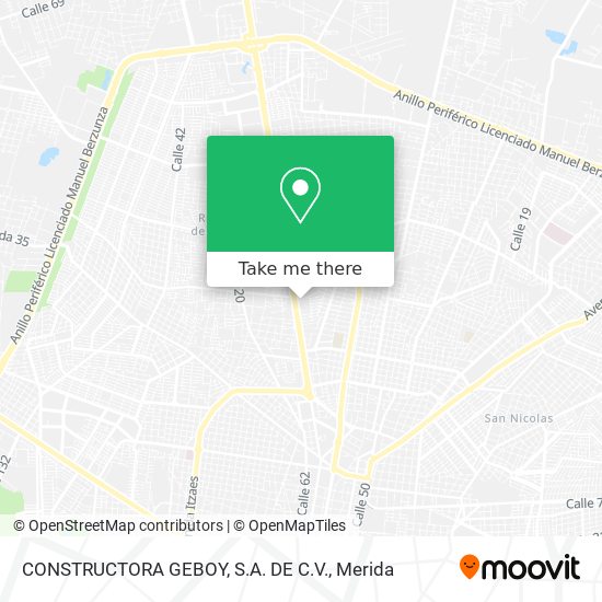 Mapa de CONSTRUCTORA GEBOY, S.A. DE C.V.