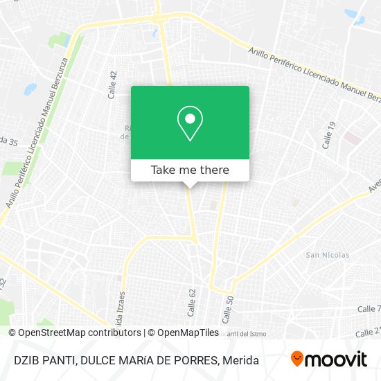 DZIB PANTI, DULCE MARíA DE PORRES map