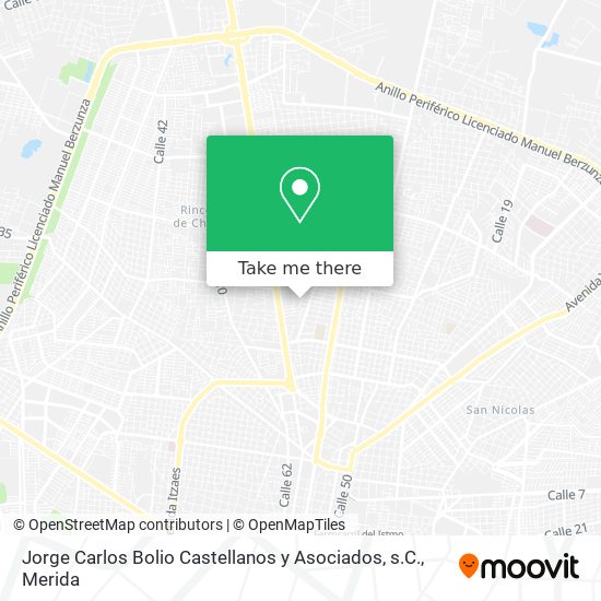 Jorge Carlos Bolio Castellanos y Asociados, s.C. map