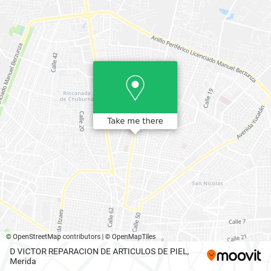 Mapa de D VICTOR REPARACION DE ARTICULOS DE PIEL