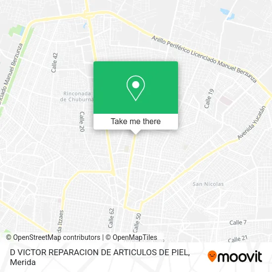 Mapa de D VICTOR REPARACION DE ARTICULOS DE PIEL