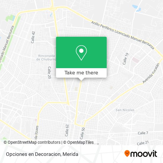 Mapa de Opciones en Decoracion