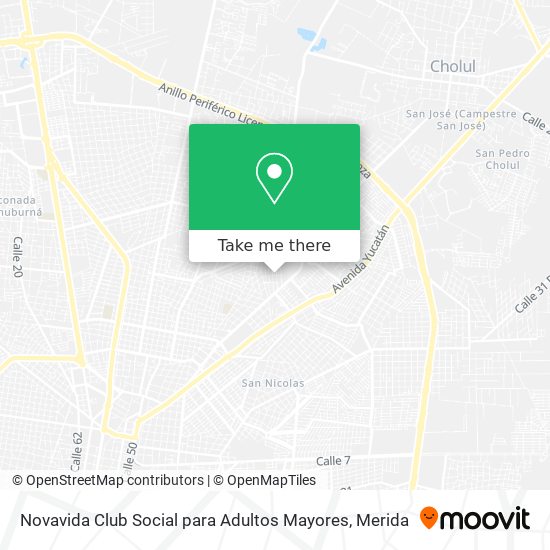 Novavida Club Social para Adultos Mayores map