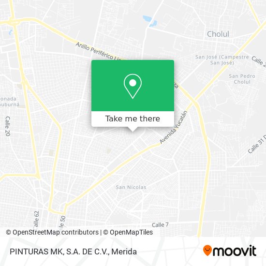 Mapa de PINTURAS MK, S.A. DE C.V.