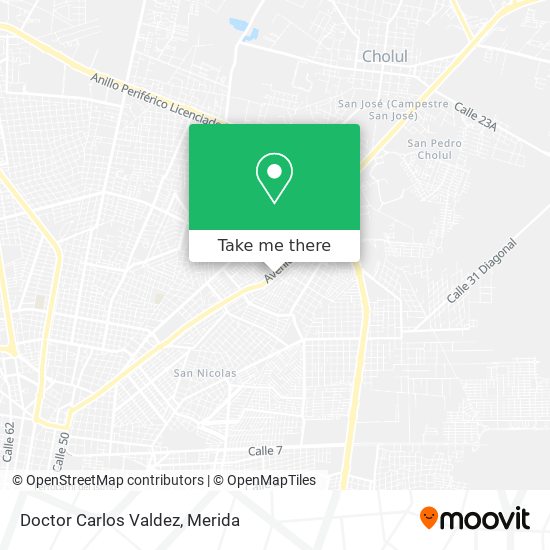 Doctor Carlos Valdez map