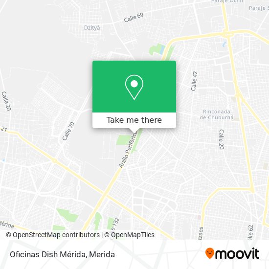 Mapa de Oficinas Dish Mérida