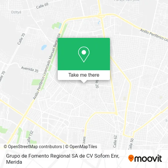 Grupo de Fomento Regional SA de CV Sofom Enr map