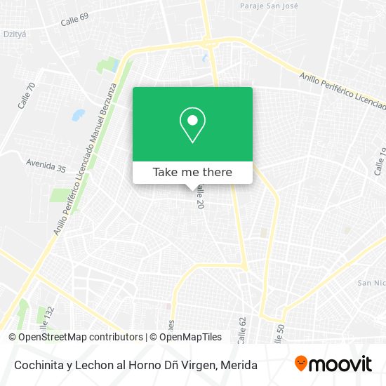 Mapa de Cochinita y Lechon al Horno Dñ Virgen