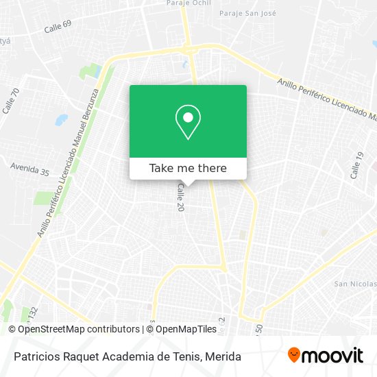 Patricios Raquet Academia de Tenis map