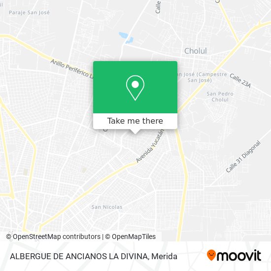 Mapa de ALBERGUE DE ANCIANOS LA DIVINA