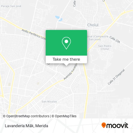 Lavandería Māk map