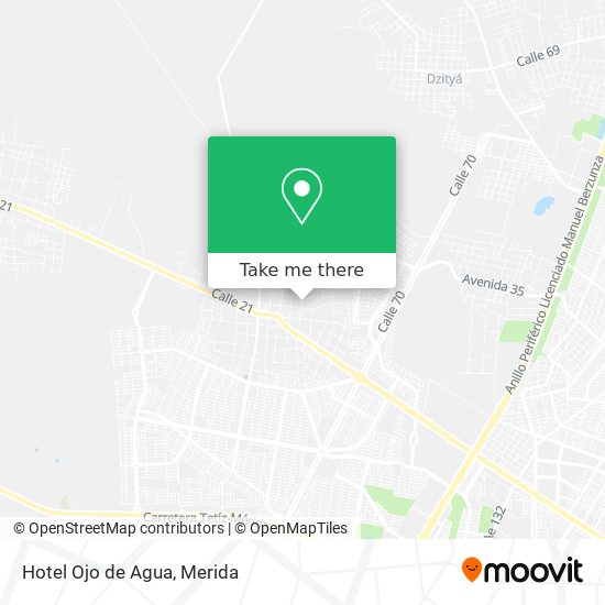 Mapa de Hotel Ojo de Agua