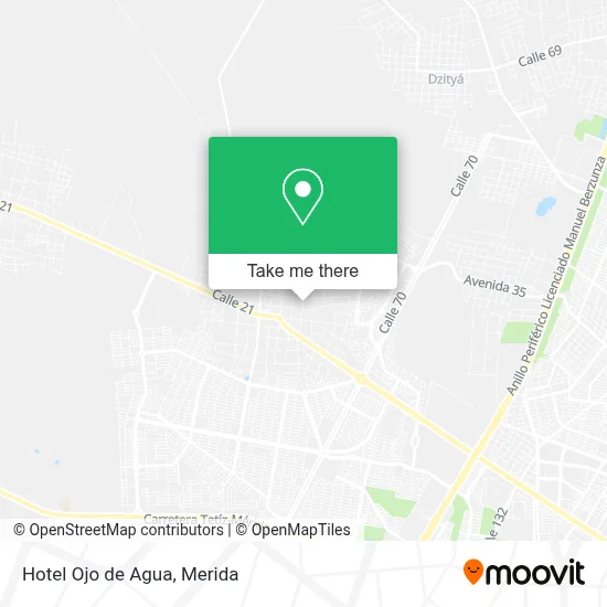 Hotel Ojo de Agua map