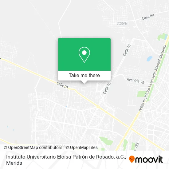 Mapa de Instituto Universitario Eloísa Patrón de Rosado, a.C.