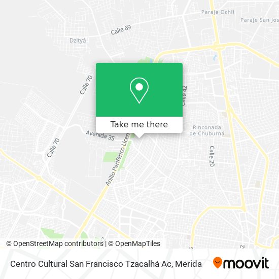 Mapa de Centro Cultural San Francisco Tzacalhá Ac