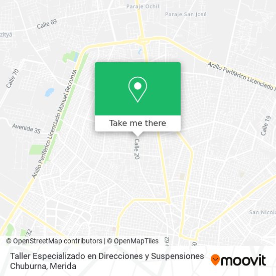 Taller Especializado en Direcciones y Suspensiones Chuburna map