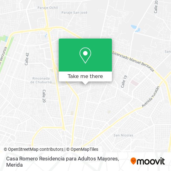 Mapa de Casa Romero Residencia para Adultos Mayores