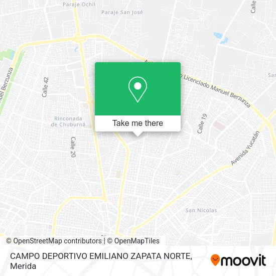 CAMPO DEPORTIVO EMILIANO ZAPATA NORTE map