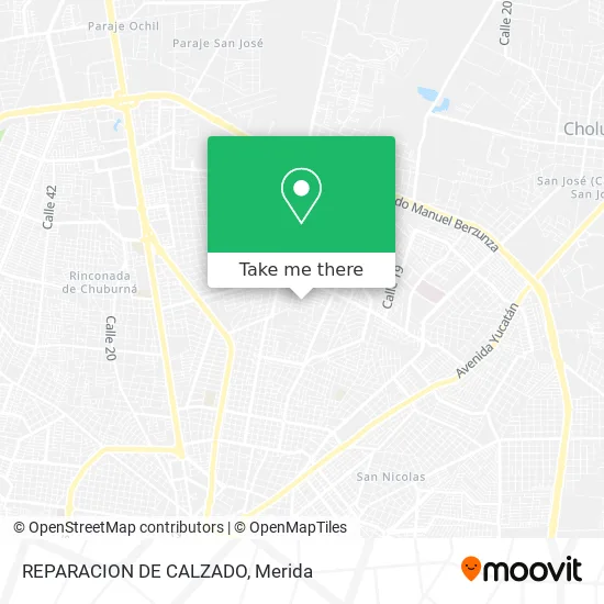 REPARACION DE CALZADO map
