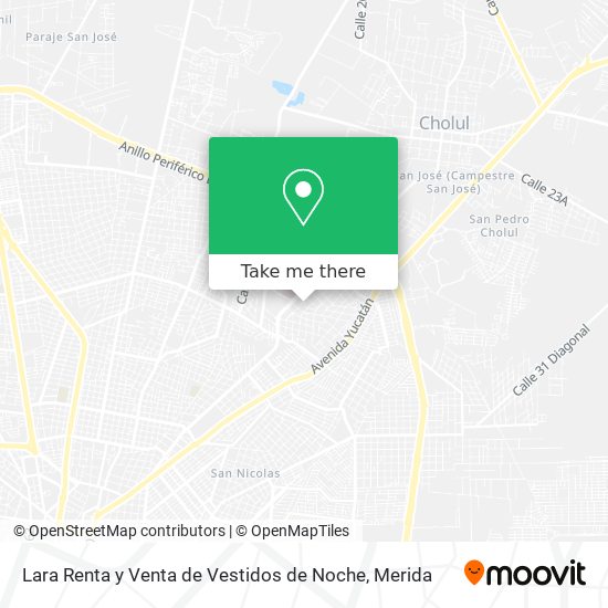 Lara Renta y Venta de Vestidos de Noche map