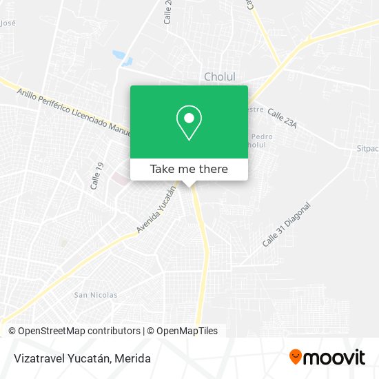Vizatravel Yucatán map
