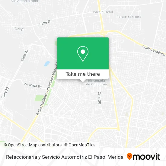 Mapa de Refaccionaria y Servicio Automotriz El Paso