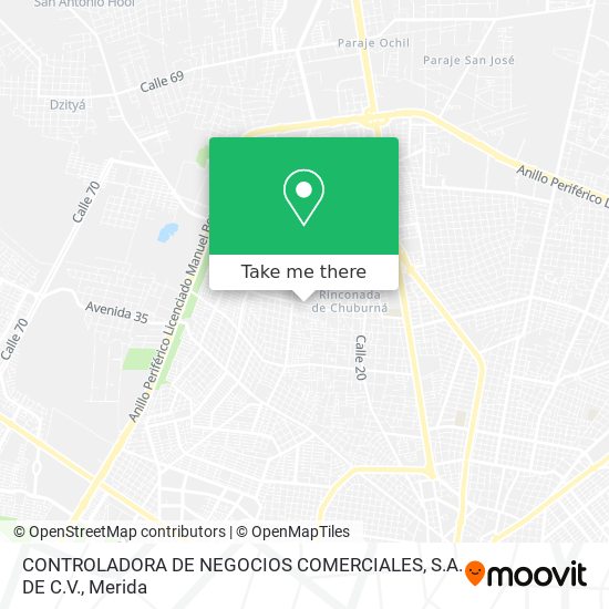 Mapa de CONTROLADORA DE NEGOCIOS COMERCIALES, S.A. DE C.V.