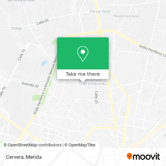 Mapa de Cervera