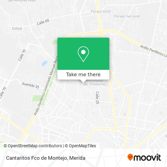 Cantaritos Fco de Montejo map