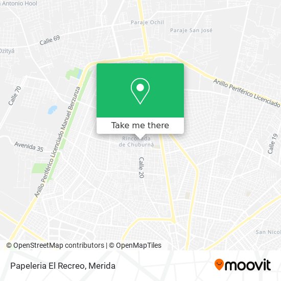 Mapa de Papeleria El Recreo