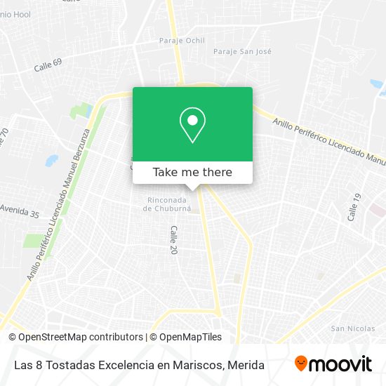 Las 8 Tostadas Excelencia en Mariscos map