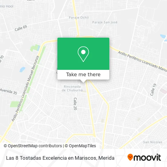 Las 8 Tostadas Excelencia en Mariscos map