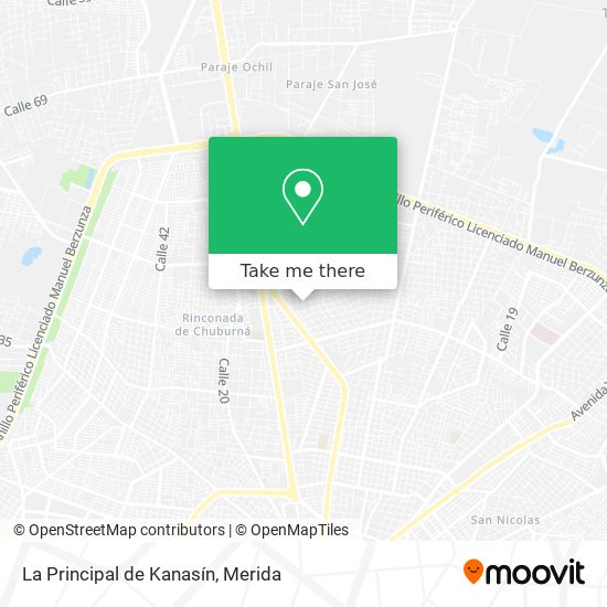 La Principal de Kanasín map