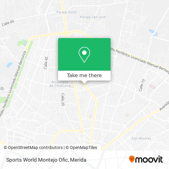 Mapa de Sports World Montejo Ofic