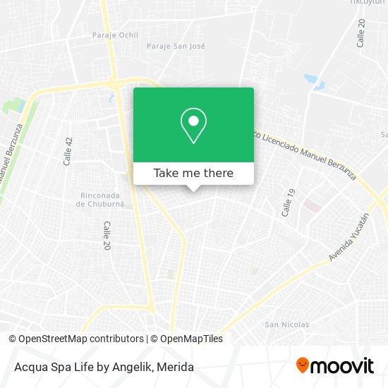 Mapa de Acqua Spa Life by Angelik
