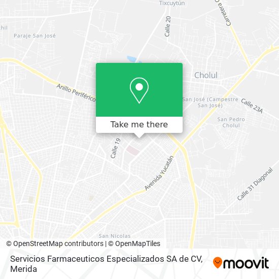 Servicios Farmaceuticos Especializados SA de CV map