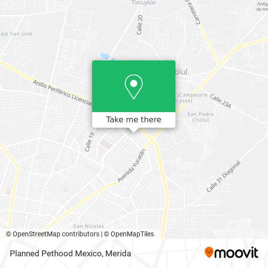 Planned Pethood Mexico map