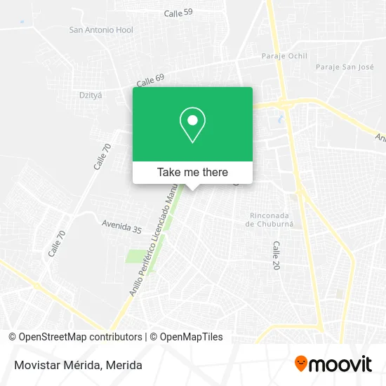 Movistar Mérida map