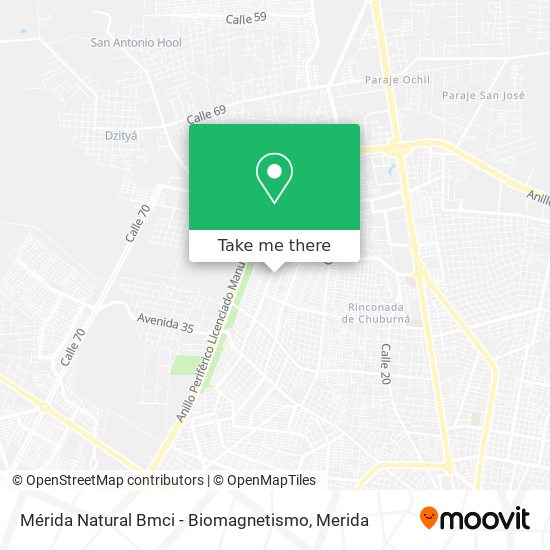 Mapa de Mérida Natural Bmci - Biomagnetismo