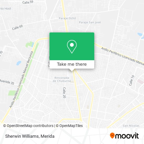 Mapa de Sherwin Williams