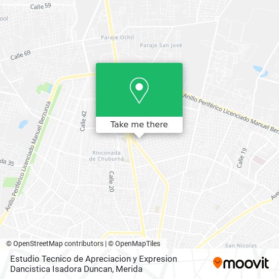 Estudio Tecnico de Apreciacion y Expresion Dancistica Isadora Duncan map