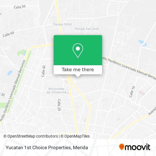 Yucatan 1st Choice Properties map